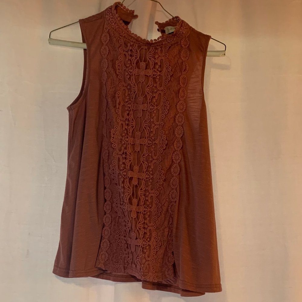 Deep Pink-Red High Neck Blouse